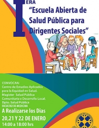 &quot;Primera Escuela Abierta para Dirigentes Sociales&quot;.