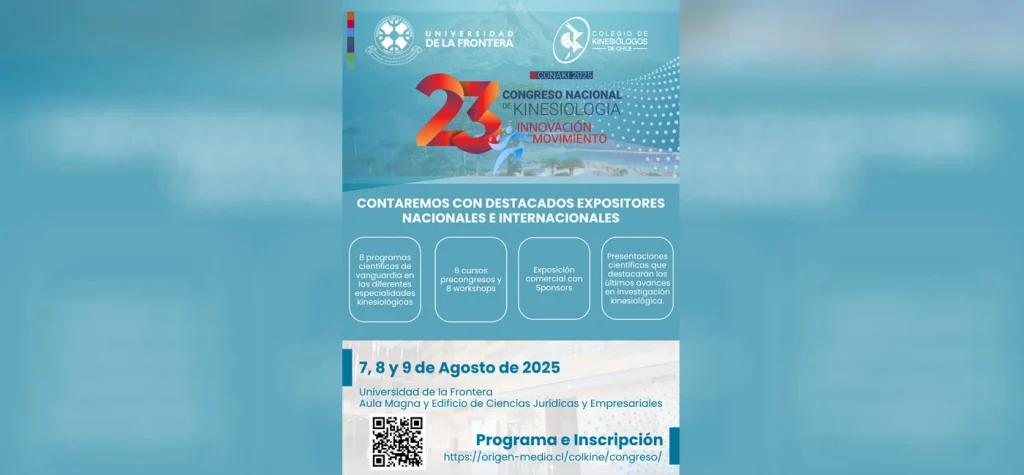UFRO será sede del Congreso Nacional de Kinesiología CONAKI 2025: “Innovación en Movimiento”